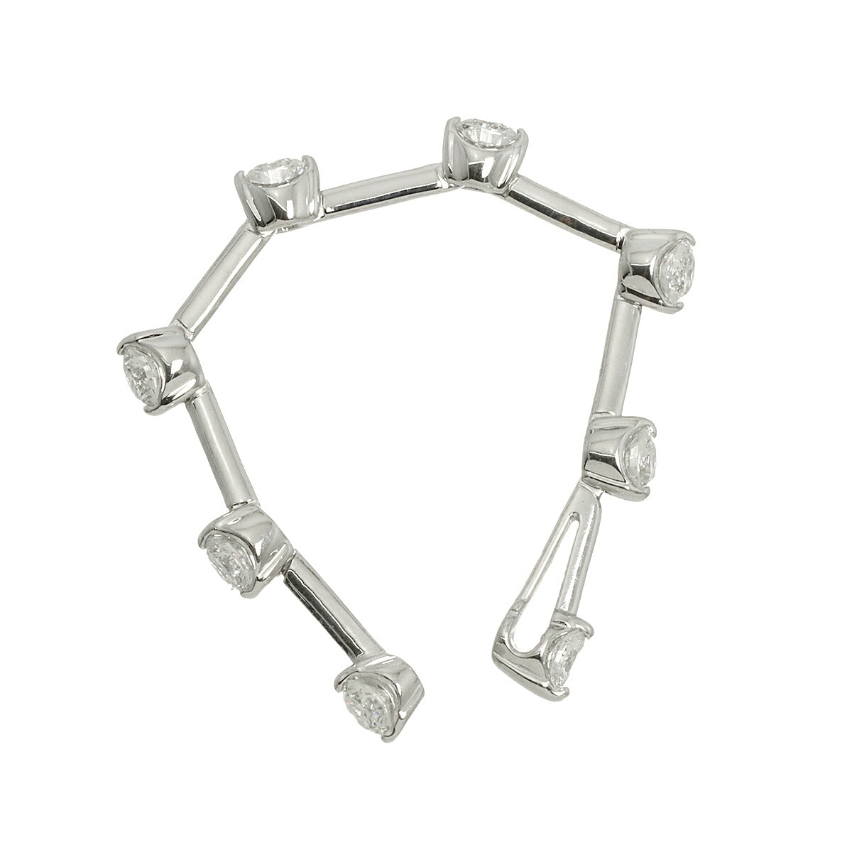 Diamond 1.00ct Pendant Top K18 WG 750