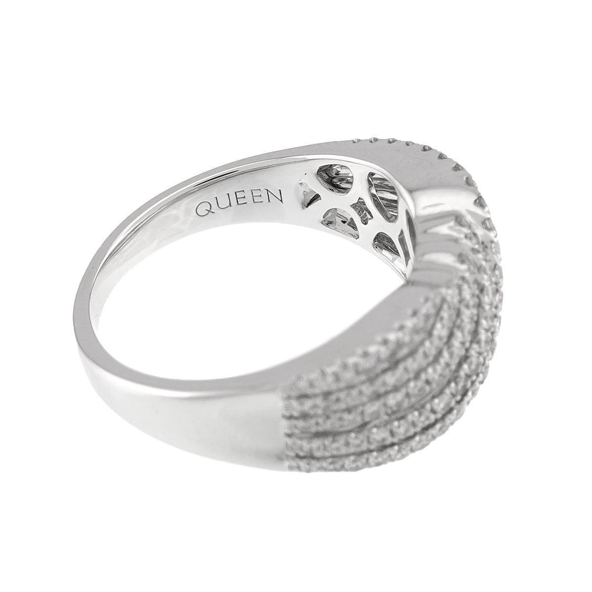 Diamond 0.56ct Ring 18K WG 750 size5.5-5.75(US)
