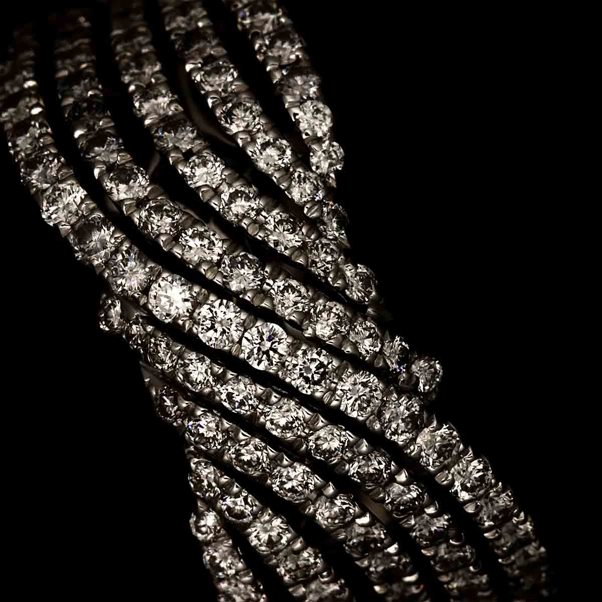 Diamond 0.56ct Ring 18K WG 750 size5.5-5.75(US)
