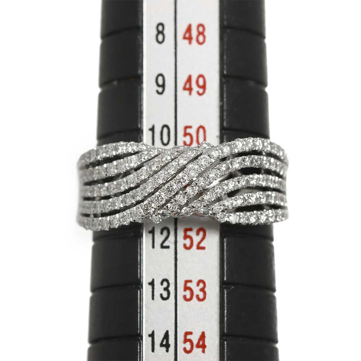 Diamond 0.56ct Ring 18K WG 750 size5.5-5.75(US)