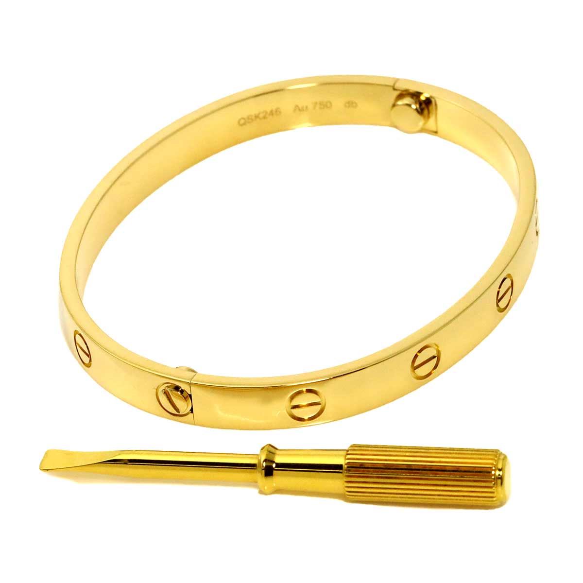 Love Bracelet 18K Yellow Gold 750 brushed Size17