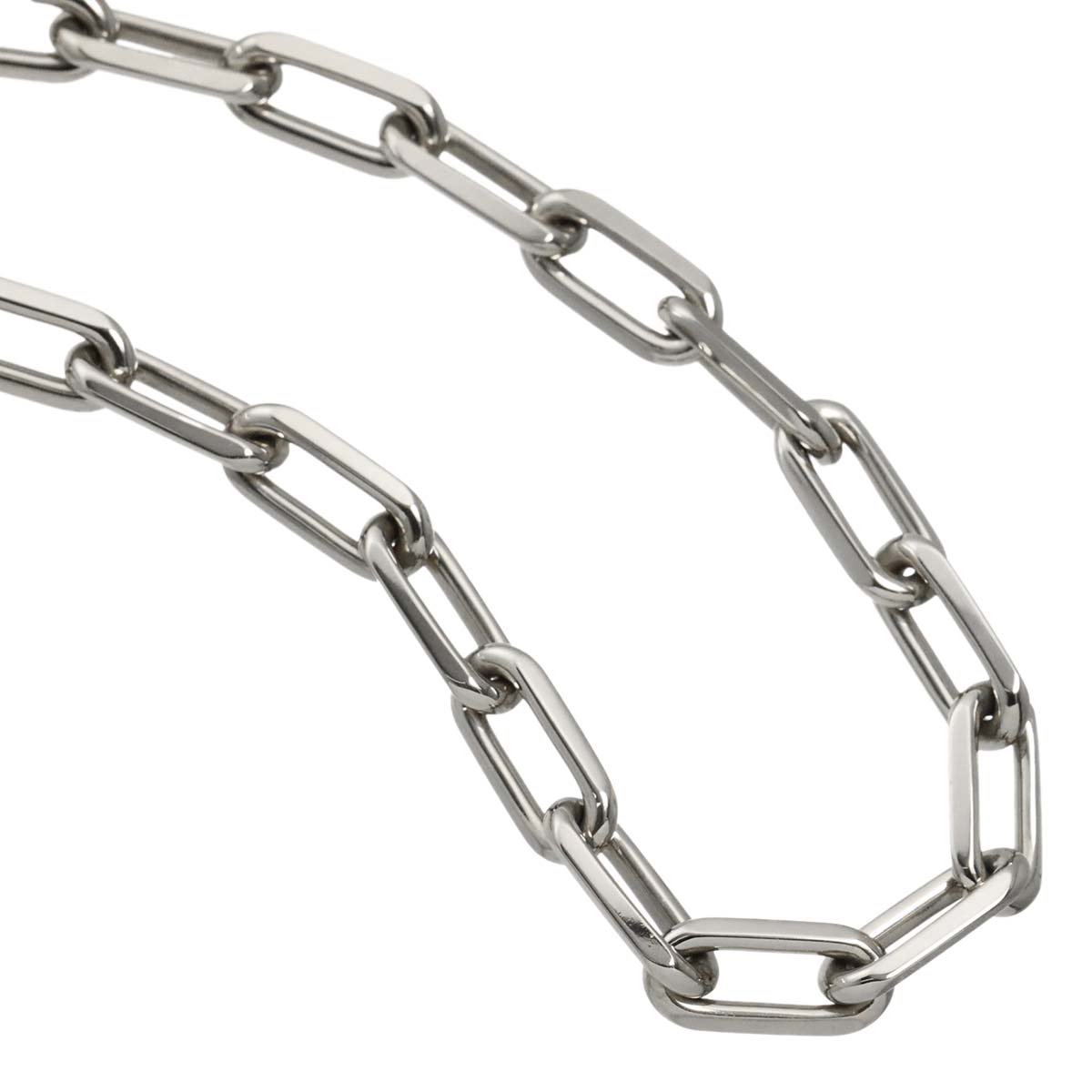 Santos MM Chain Necklace 18K White Gold 750