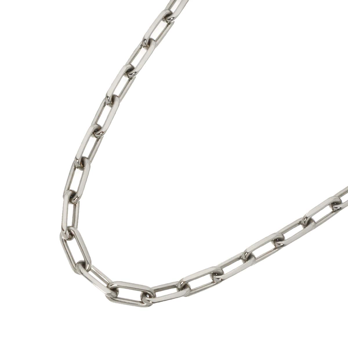 Santos MM Chain Necklace 18K White Gold 750