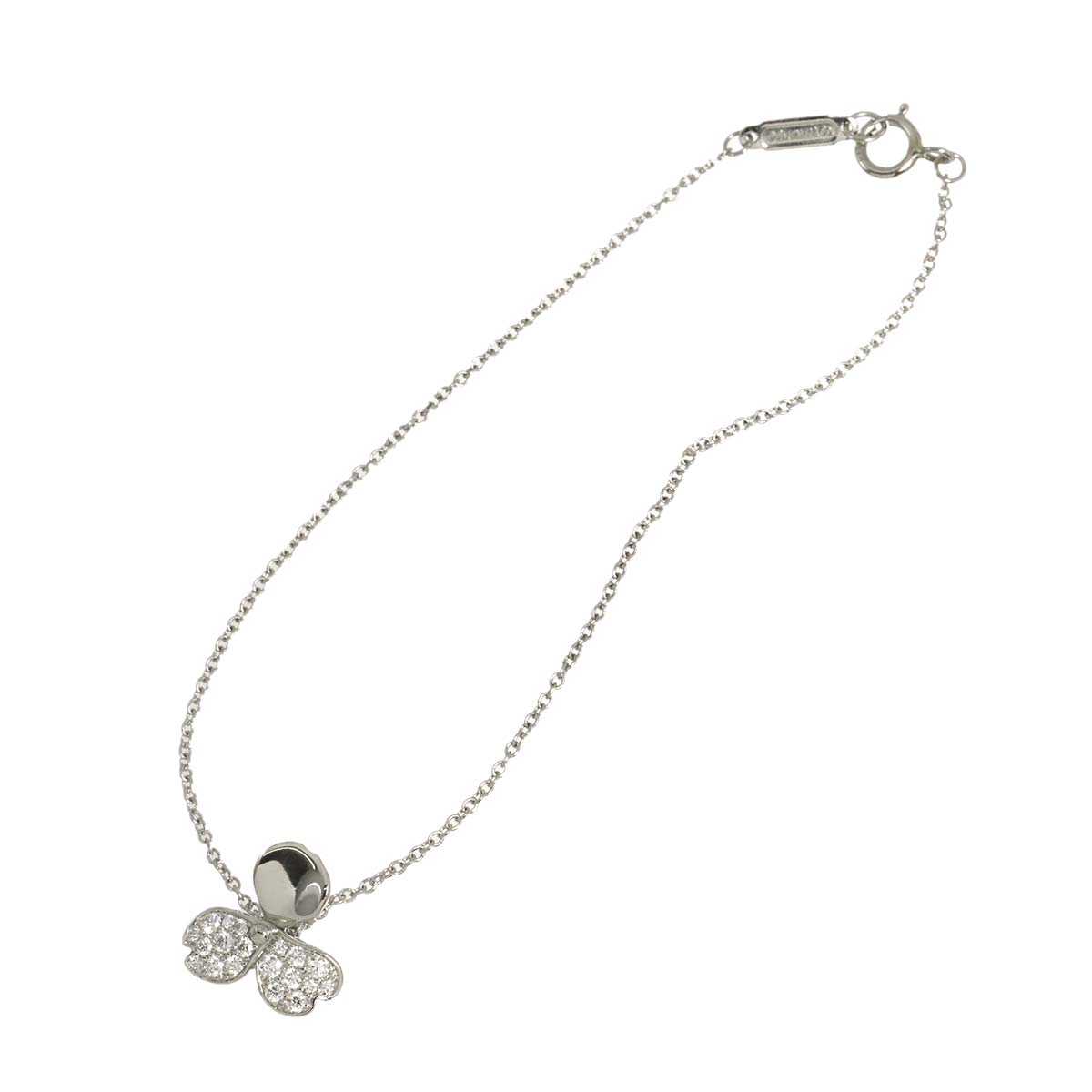 Paper Flower Diamond Bracelet Platinum