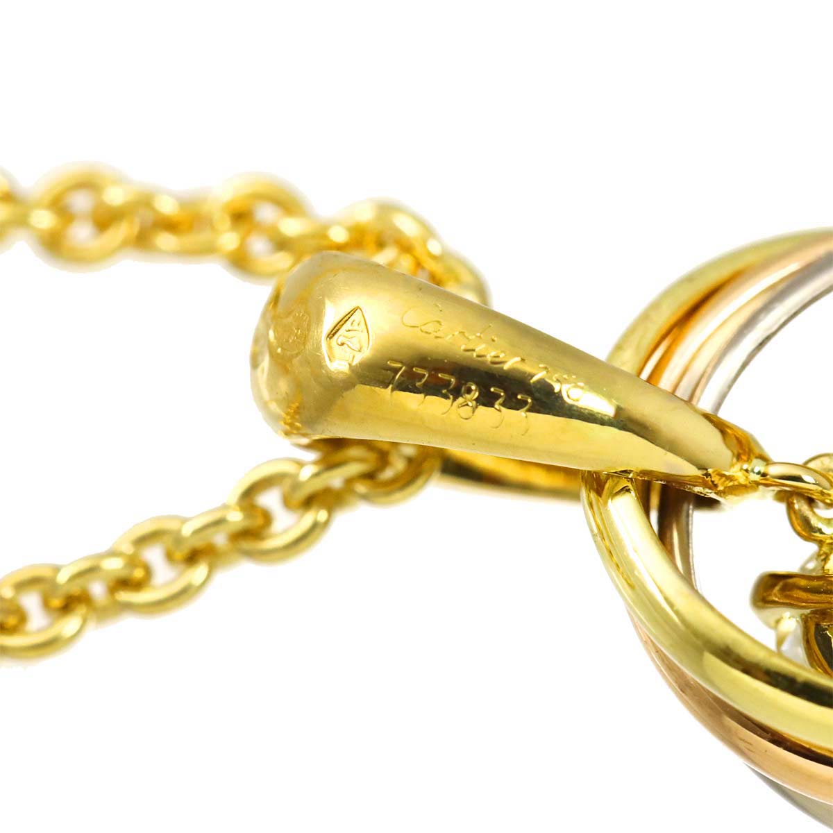 Trinity Diamond Necklace 18K YG WG PG 750