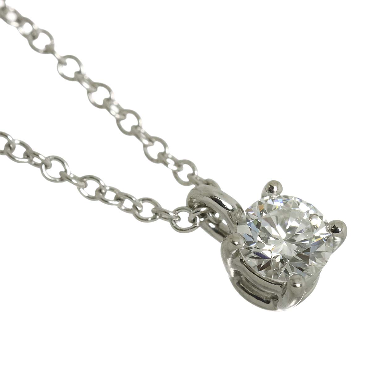 Diamond 0.24ct F/VVS2/EX Necklace Platinum