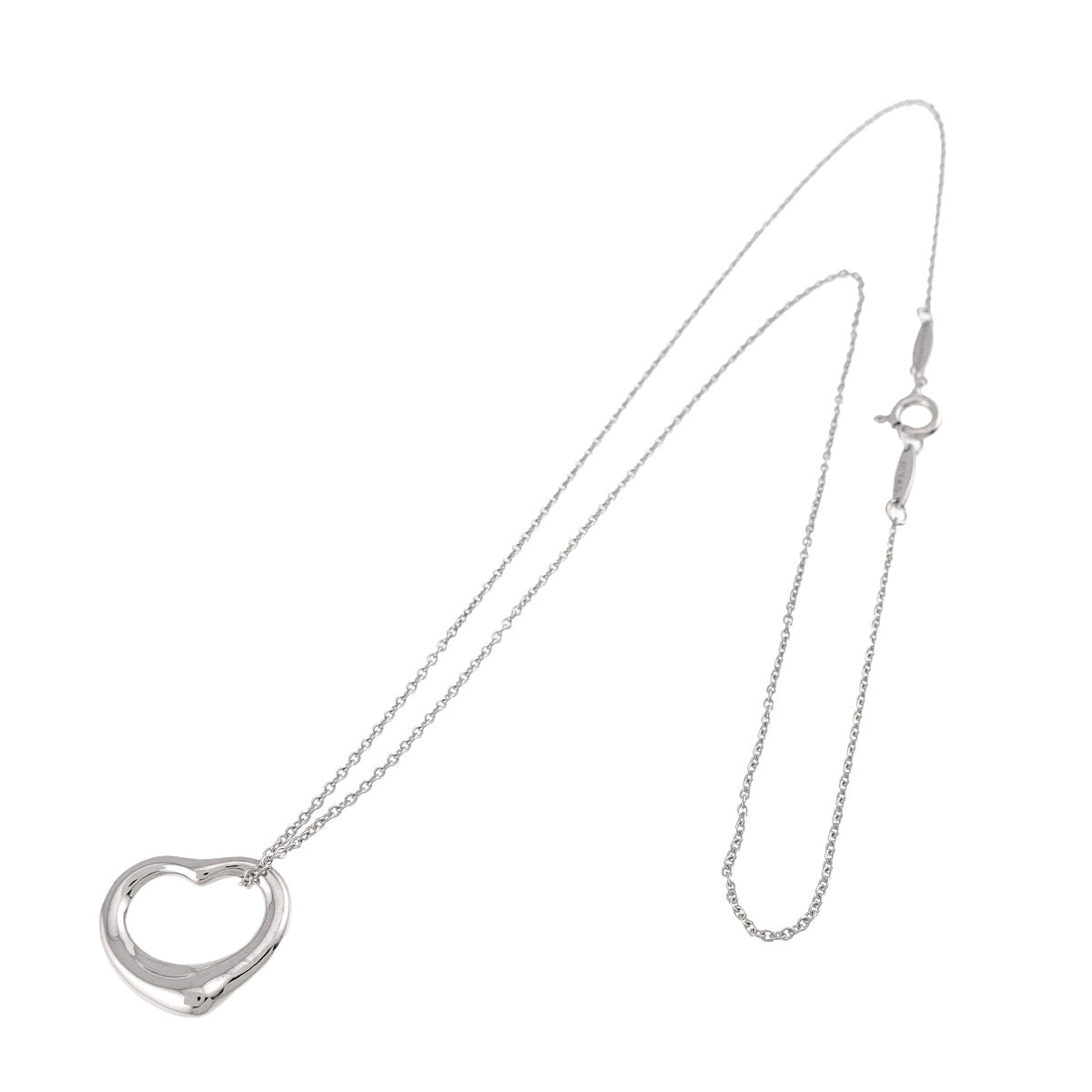Open Heart Necklace Silver 925