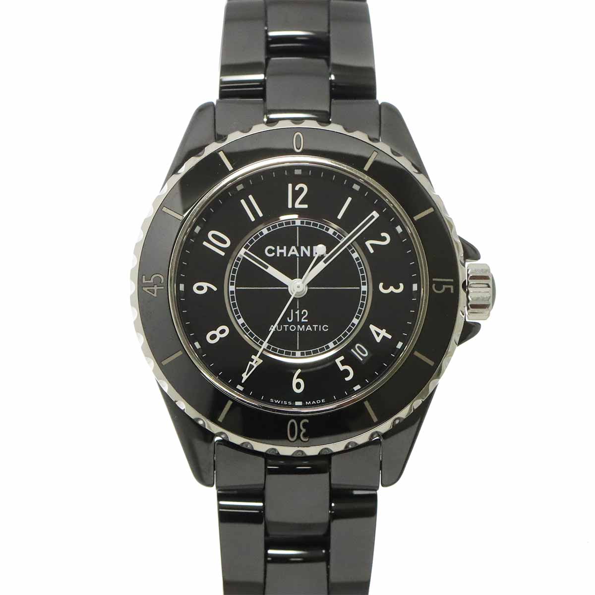 J12 H5697 Automatic Date Black Dial Mens Watch