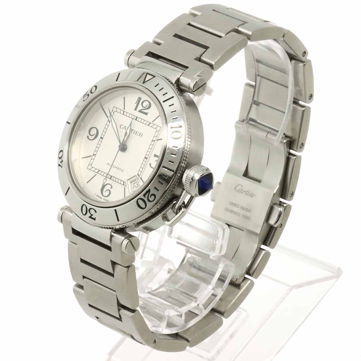 Pasha Seatimer W31080M7 Automatic Date Silver Dial Mens Watch