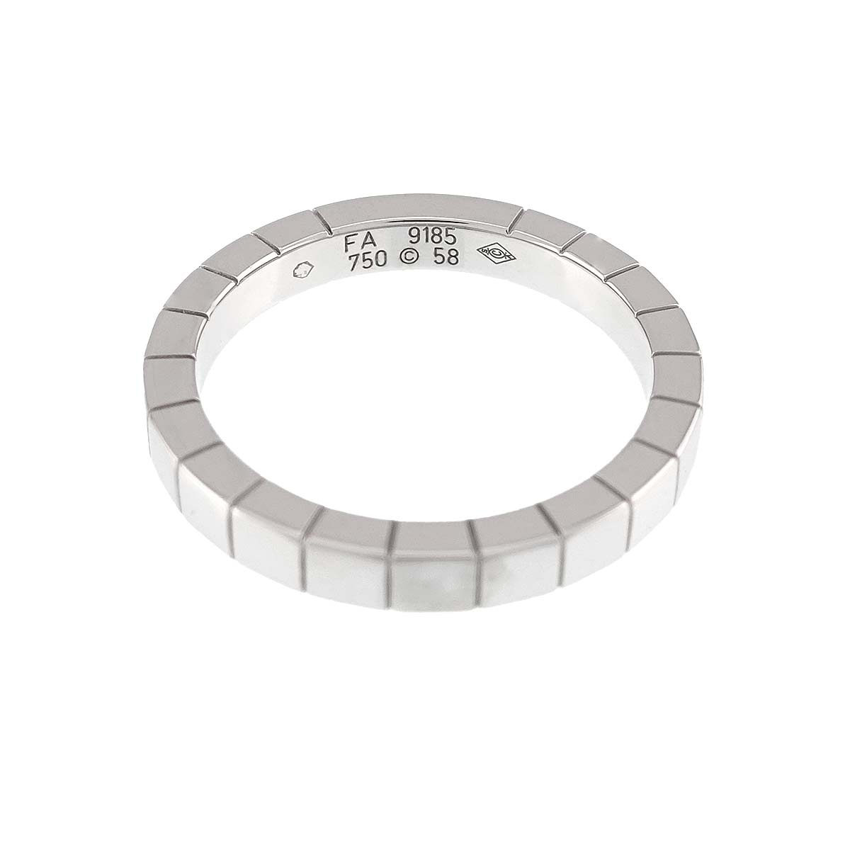 Laniere Ring 18K White Gold 750 Size58 8-8.25(US)