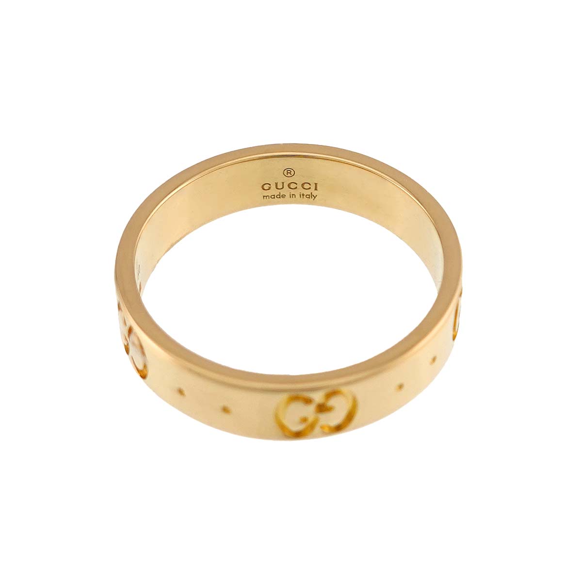 Icon Ring 18K Yellow Gold 750 Size9 4.5-4.75(US)