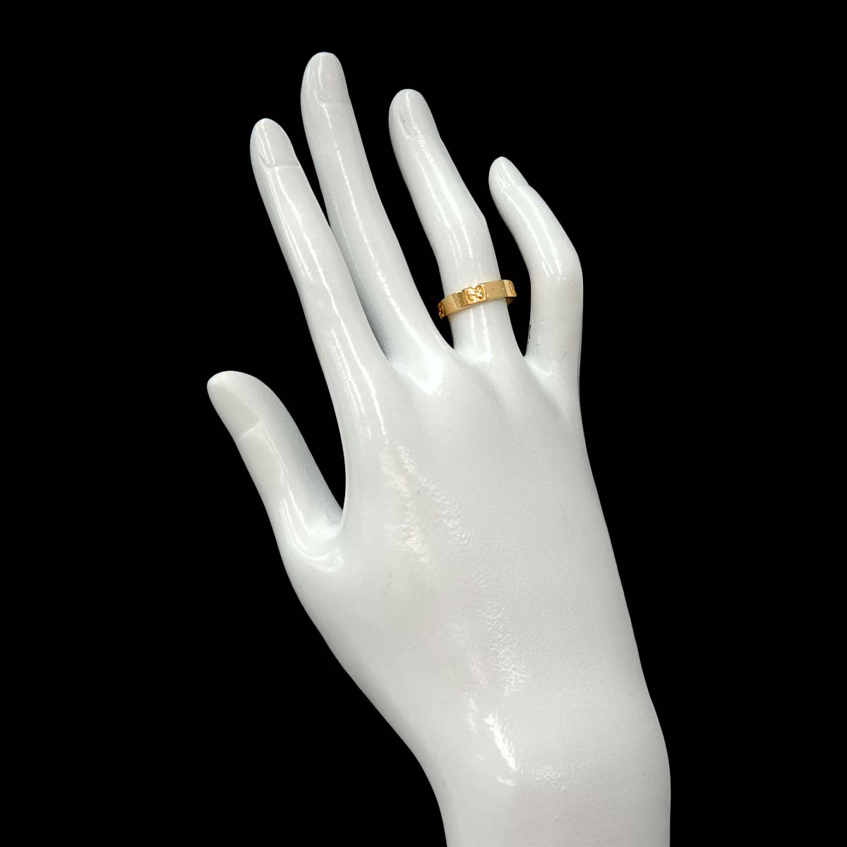 Icon Ring 18K Yellow Gold 750 Size9 4.5-4.75(US)