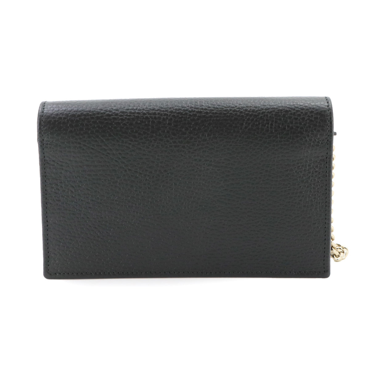 Interlocking G Chain Wallet Leather Black 615523