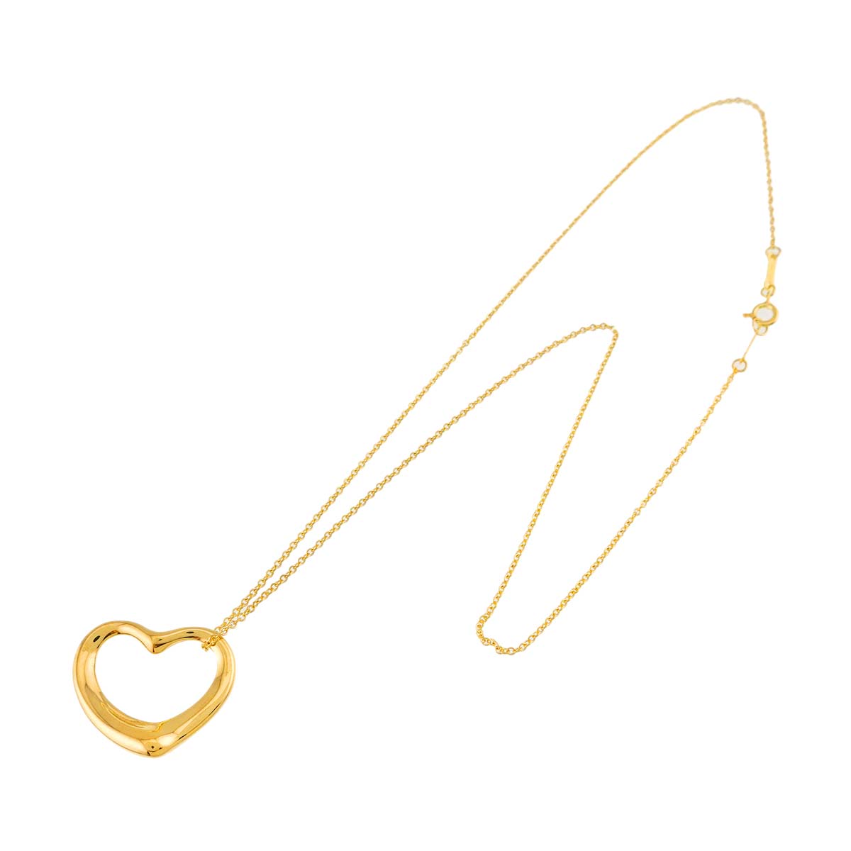 Open Heart Necklace 18K Yellow Gold 750