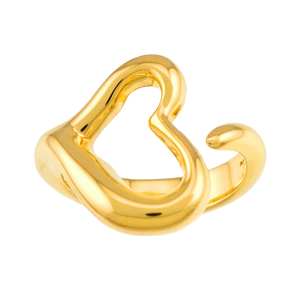 Open Heart Ring 18K YG 750 Size4-4.5(US)