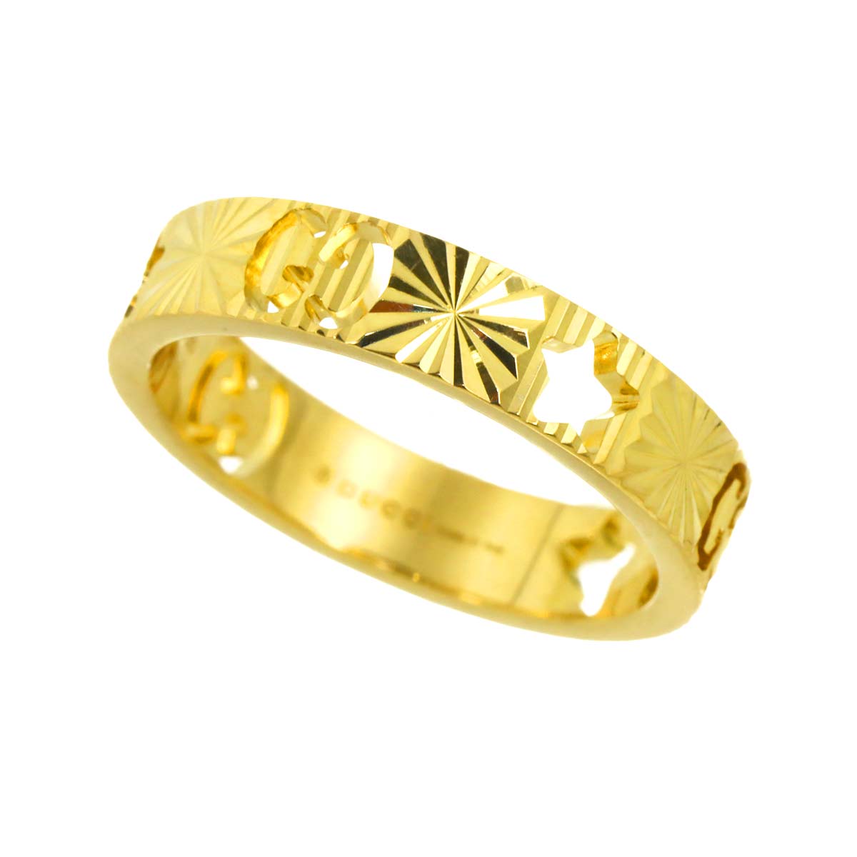 Icon Star Ring 18K Yellow Gold 750 Size9 4.5-4.75(US)
