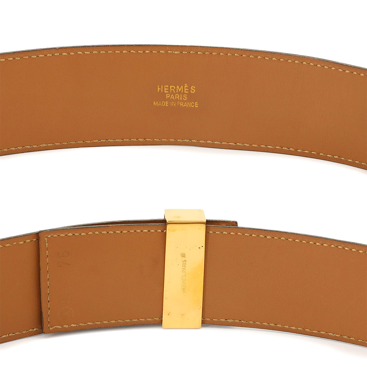 Collier de Chien Medor Belt Couchevel Epsom Gold 75