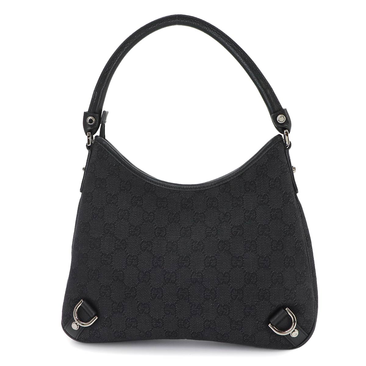 Abbey One Shoulder Bag GG Canvas Leather Black 268637