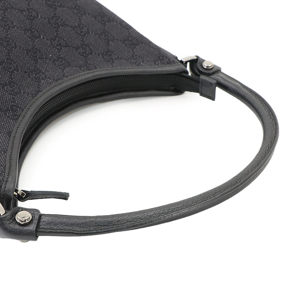 Abbey One Shoulder Bag GG Canvas Leather Black 268637