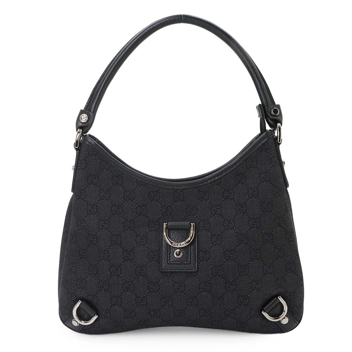 Abbey One Shoulder Bag GG Canvas Leather Black 268637