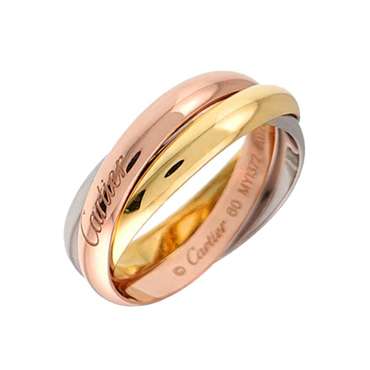 Trinity MM Ring 18K YG WG PG 750 Size51 8.75-9(US)