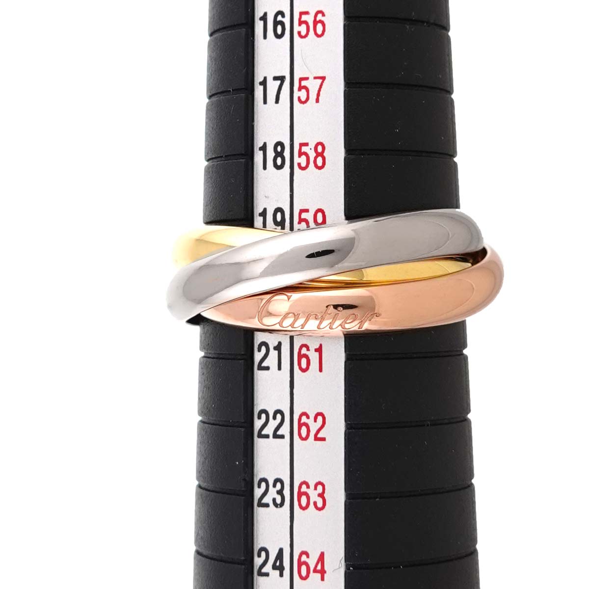 Trinity MM Ring 18K YG WG PG 750 Size51 8.75-9(US)