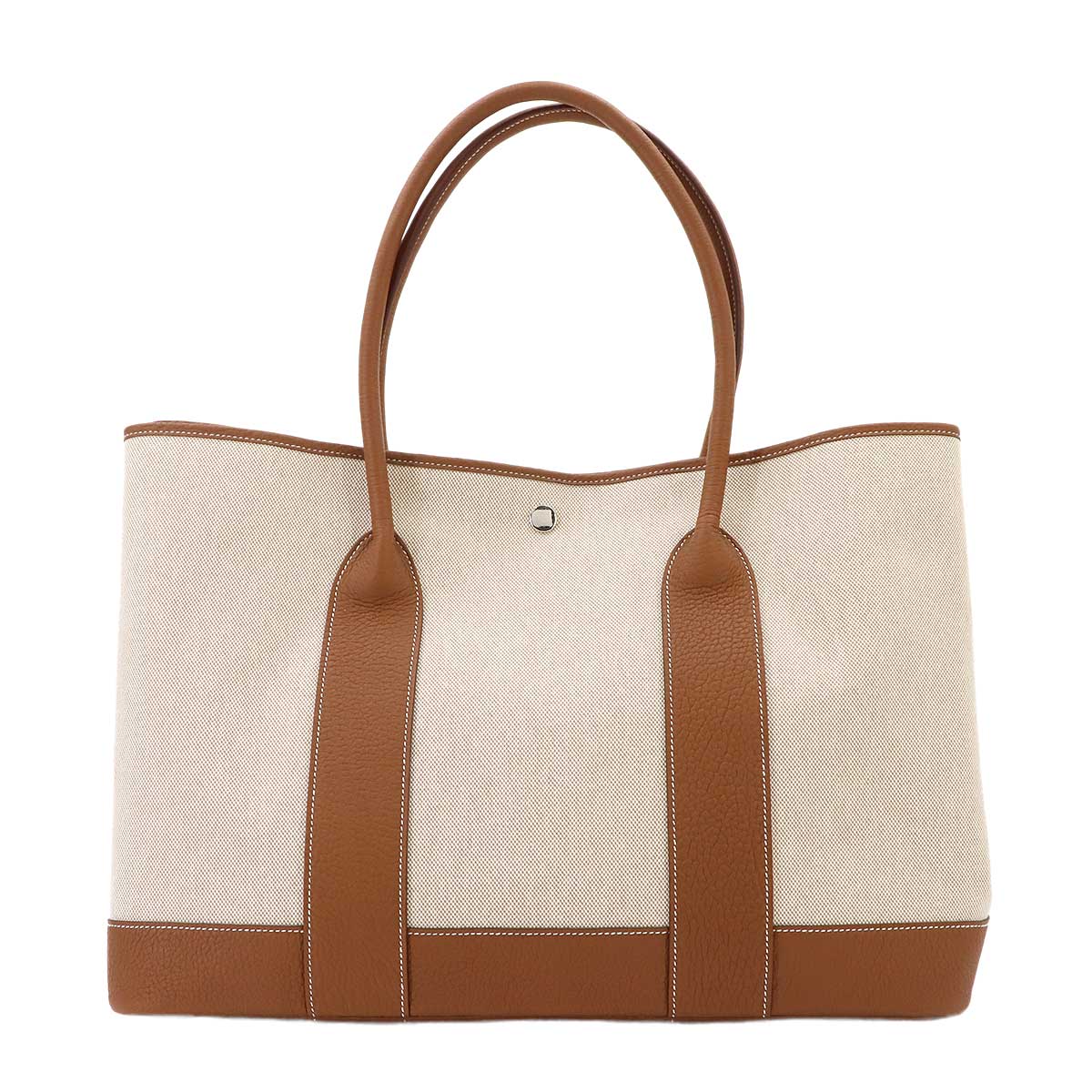 Neo Garden Party 41 Voyage Tote Bag Toile H Negonda Ecru Gold