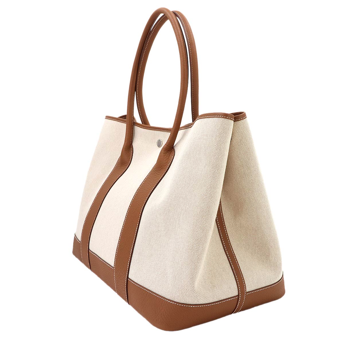 Neo Garden Party 41 Voyage Tote Bag Toile H Negonda Ecru Gold