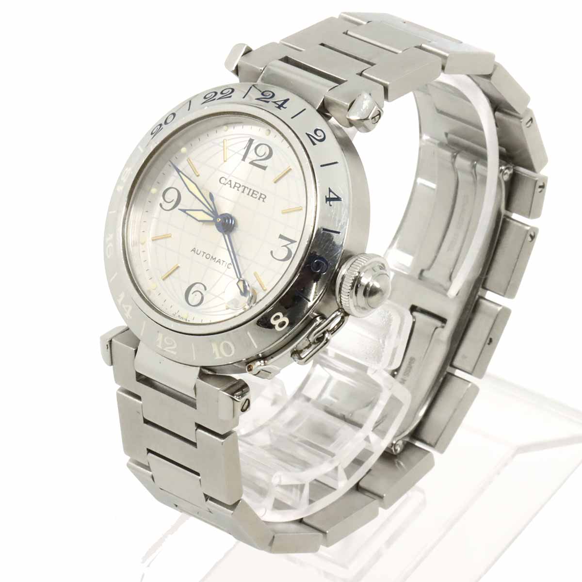 PashaC Meridian GMT W31029M7 Automatic Silver Dial Boys