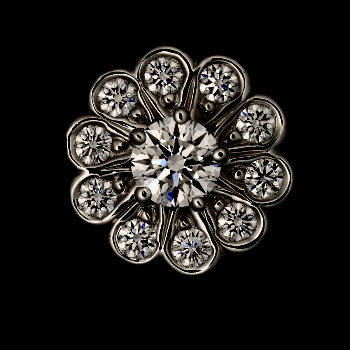Enchant Diamond Ring Pt Platinum Size6(US)