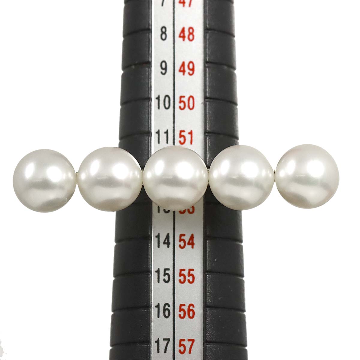 Balance signature Akoya Pearl Ring 18K YG 750 size6(US)