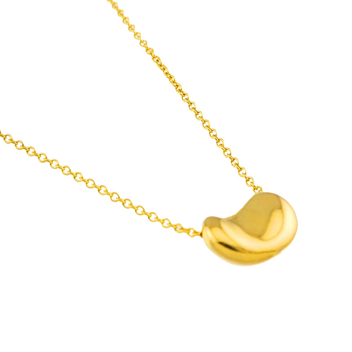 Bean Necklace 18K Yellow Gold 750
