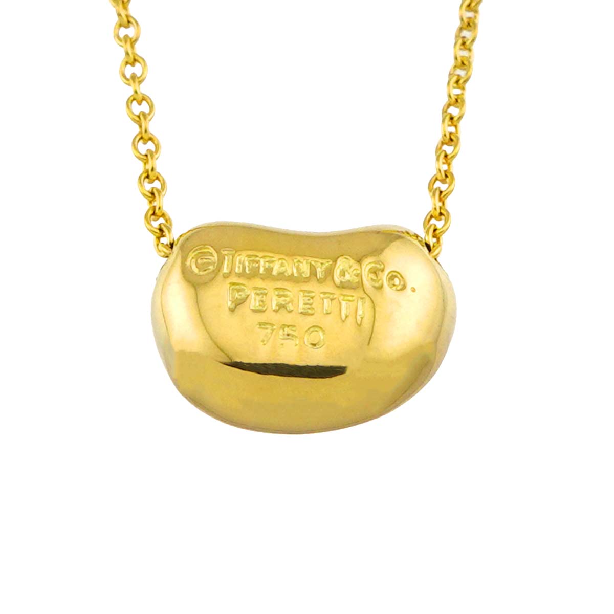 Bean Necklace 18K Yellow Gold 750