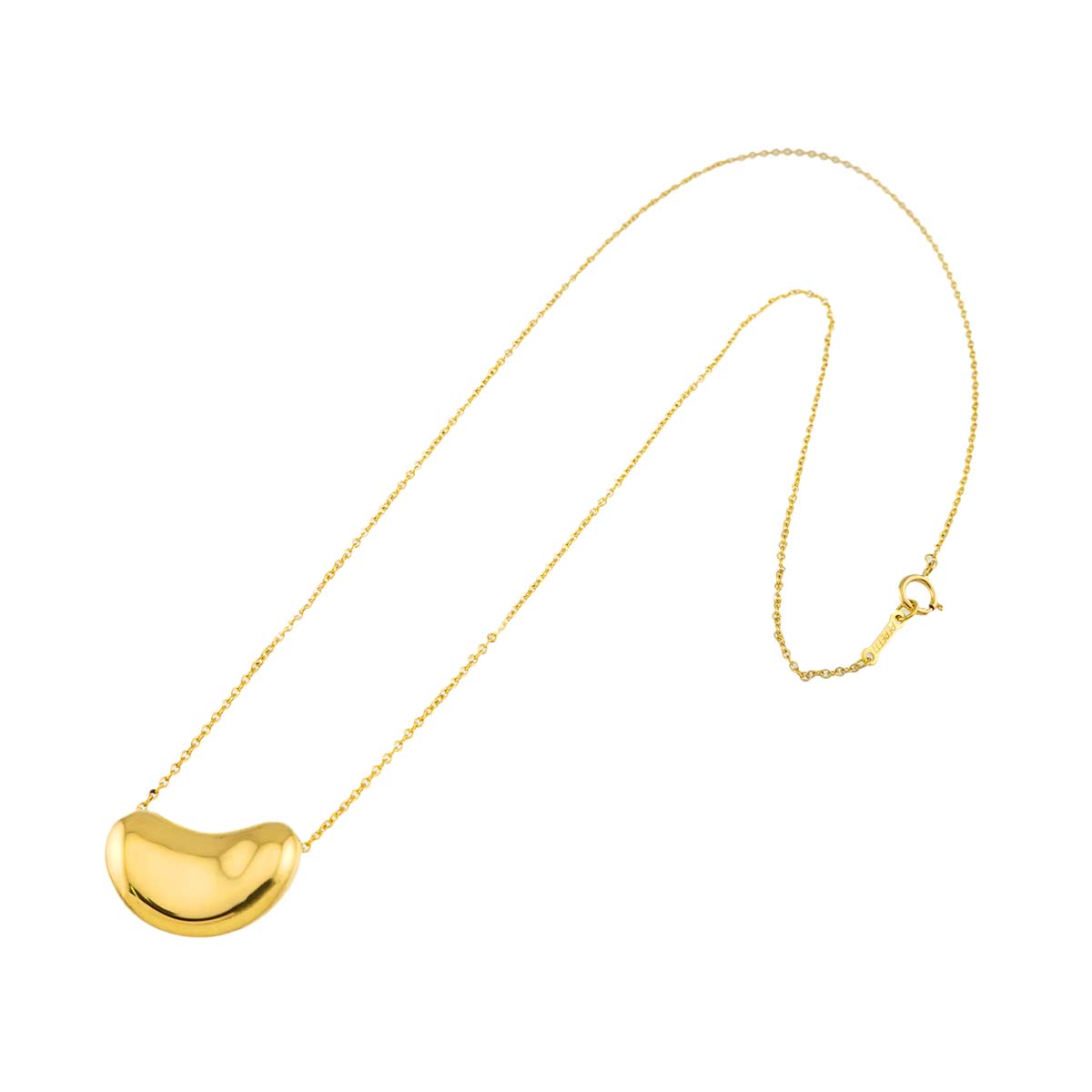 Bean Necklace 18K Yellow Gold 750