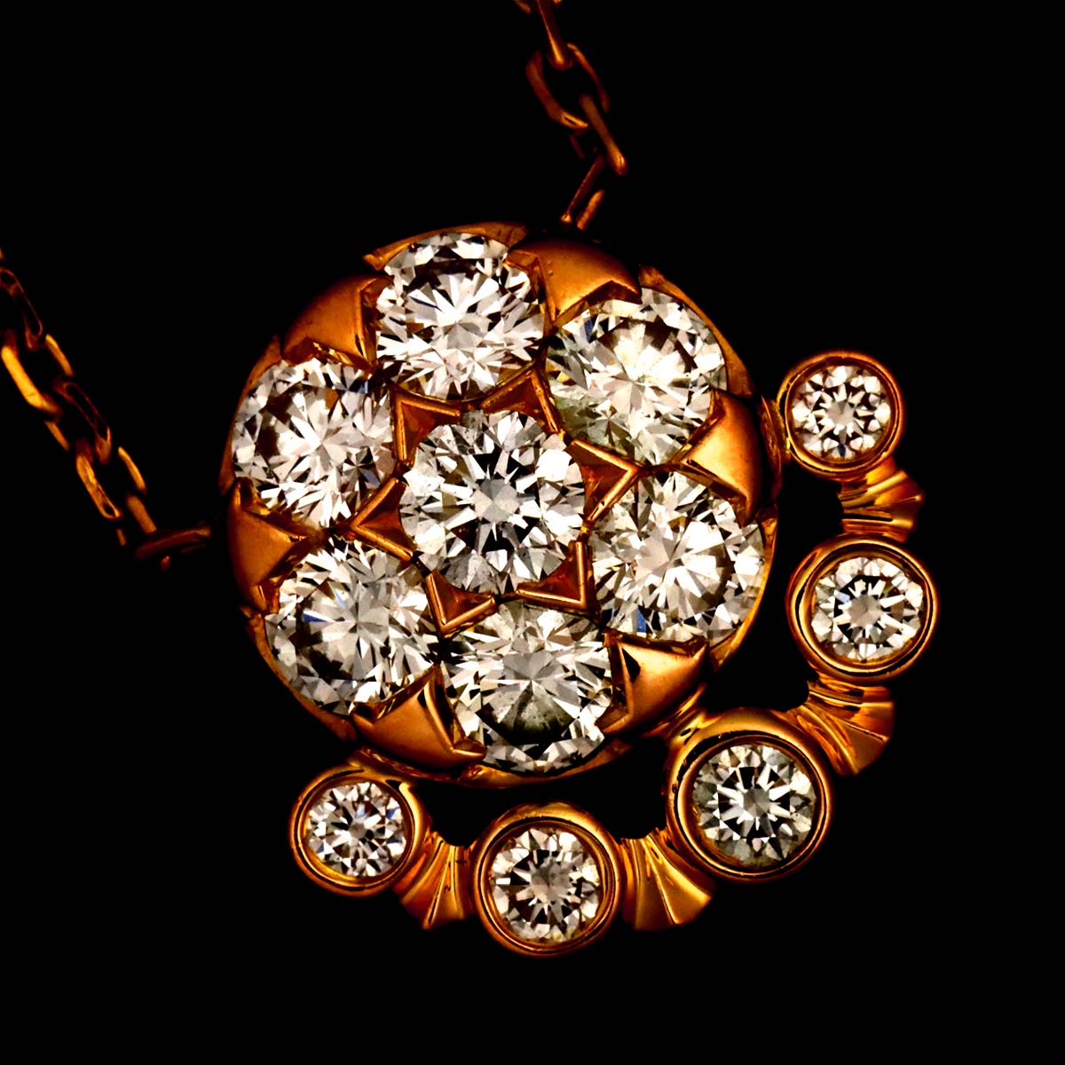 Etincelle de Diamond Necklace 18K Pink Gold 750
