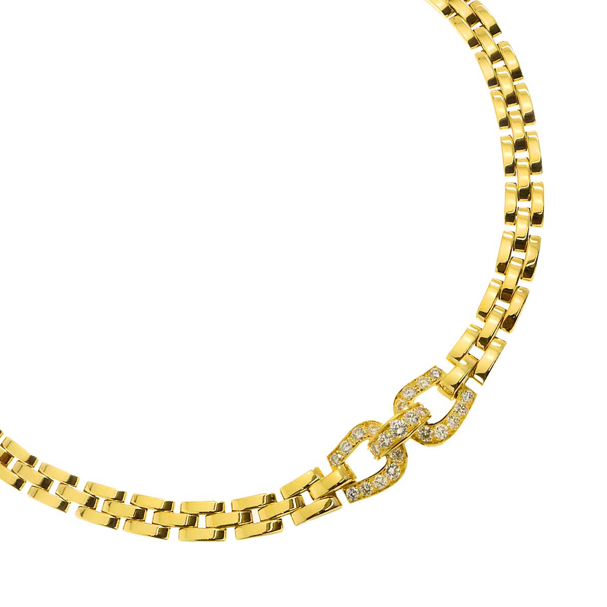 Etrier Diamond Necklace 18K YG 750
