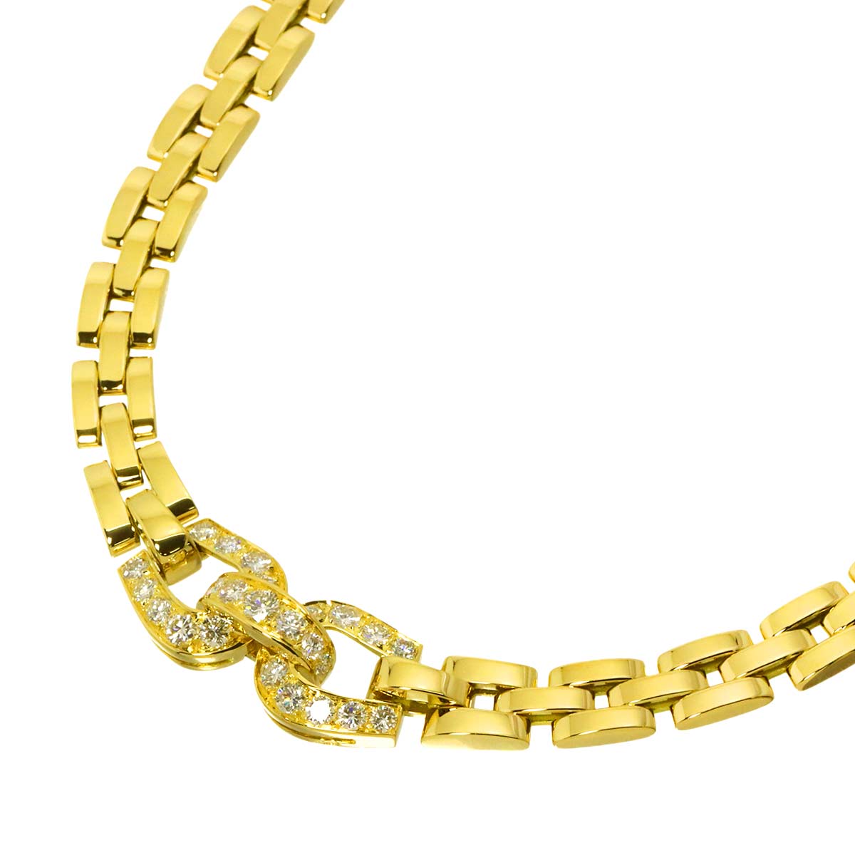 Etrier Diamond Necklace 18K YG 750