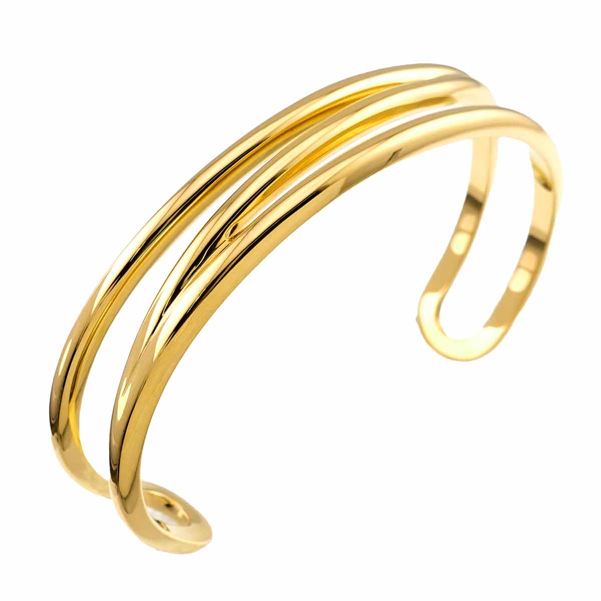 Open Bangle Bracelet 18K Yellow Gold 750