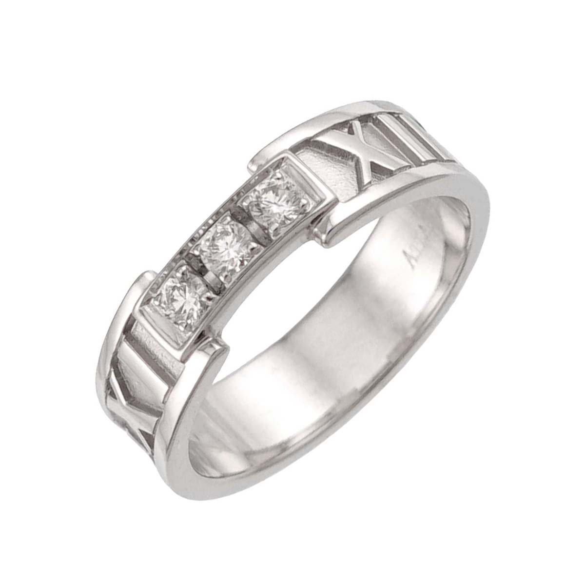 Atlas Diamond Ring 18K White Gold 750 size5.75-6(US)