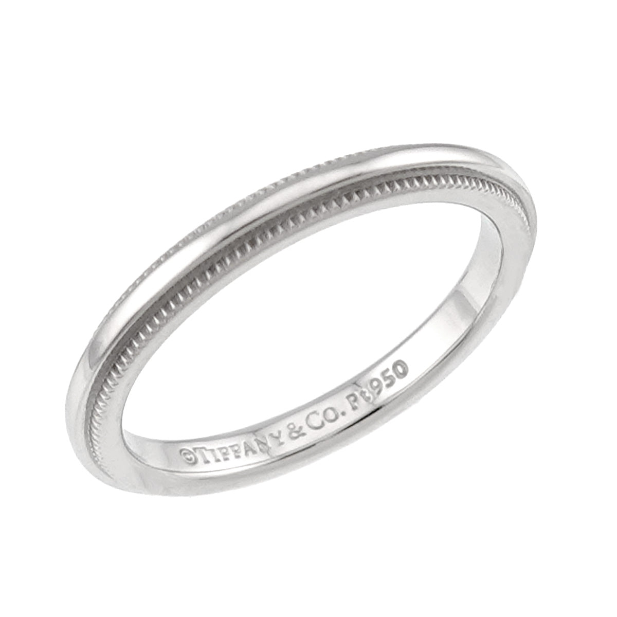 Milgrain Band Ring Pt Platinum Size3.75(US)