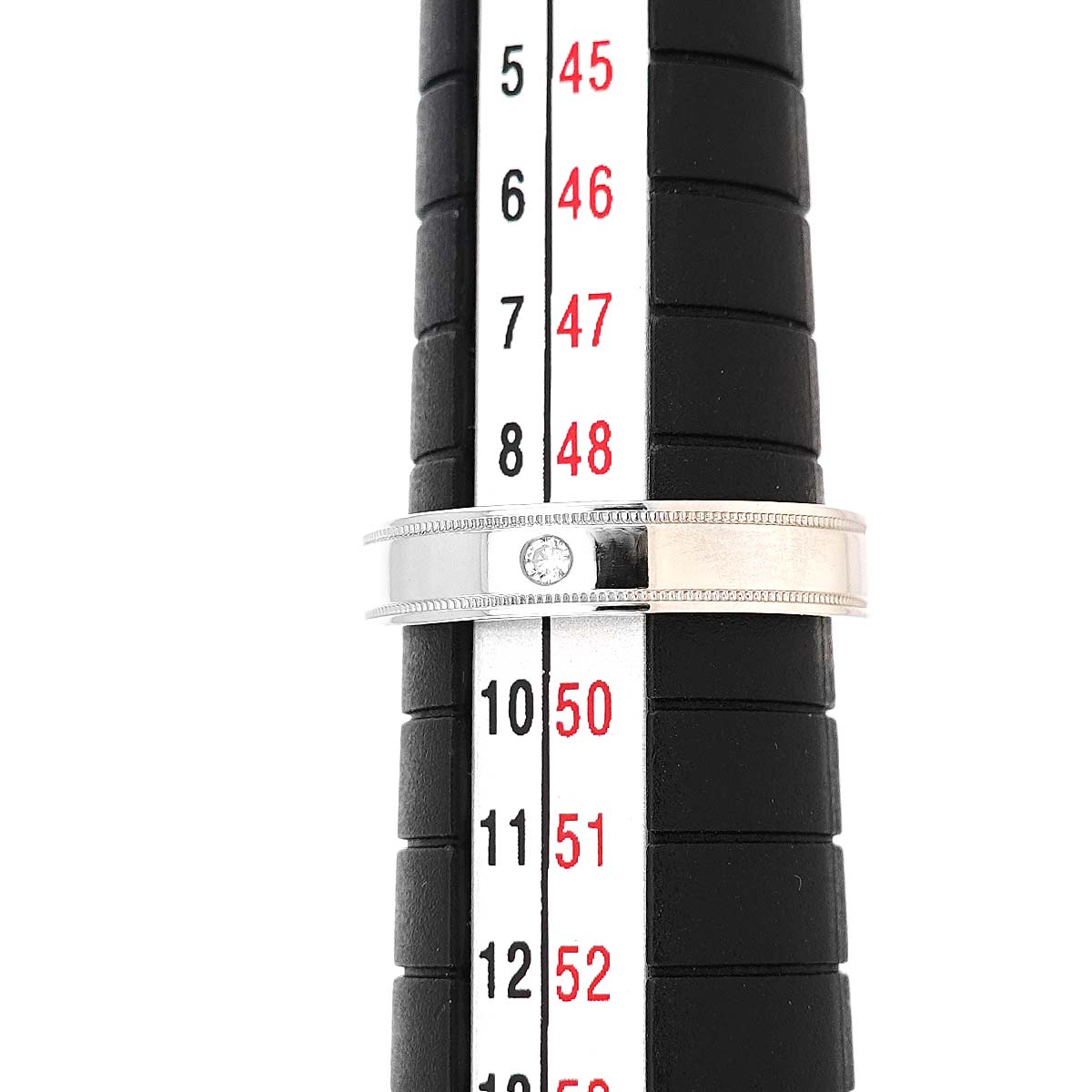 Double Milgrain Ring Platinum Size4.75-5(US)