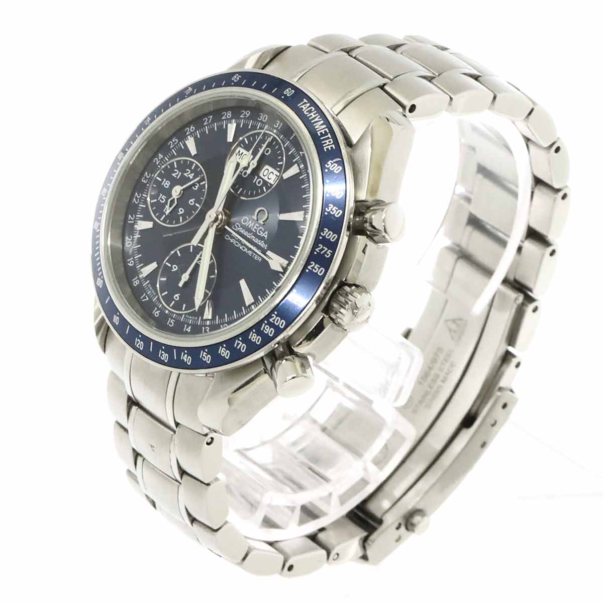 Speedmaster Triple Calendar 3222.80 Automatic Blue Dial Mens