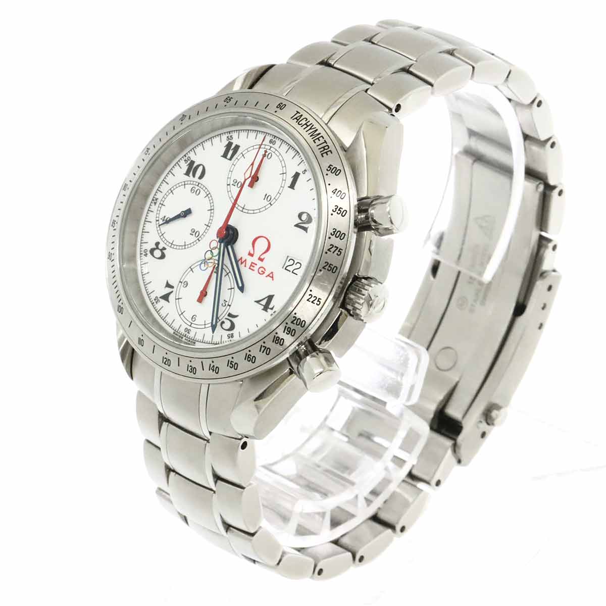 Speedmaster 323 10 40 40 04 001 Olympic White Dial Mens