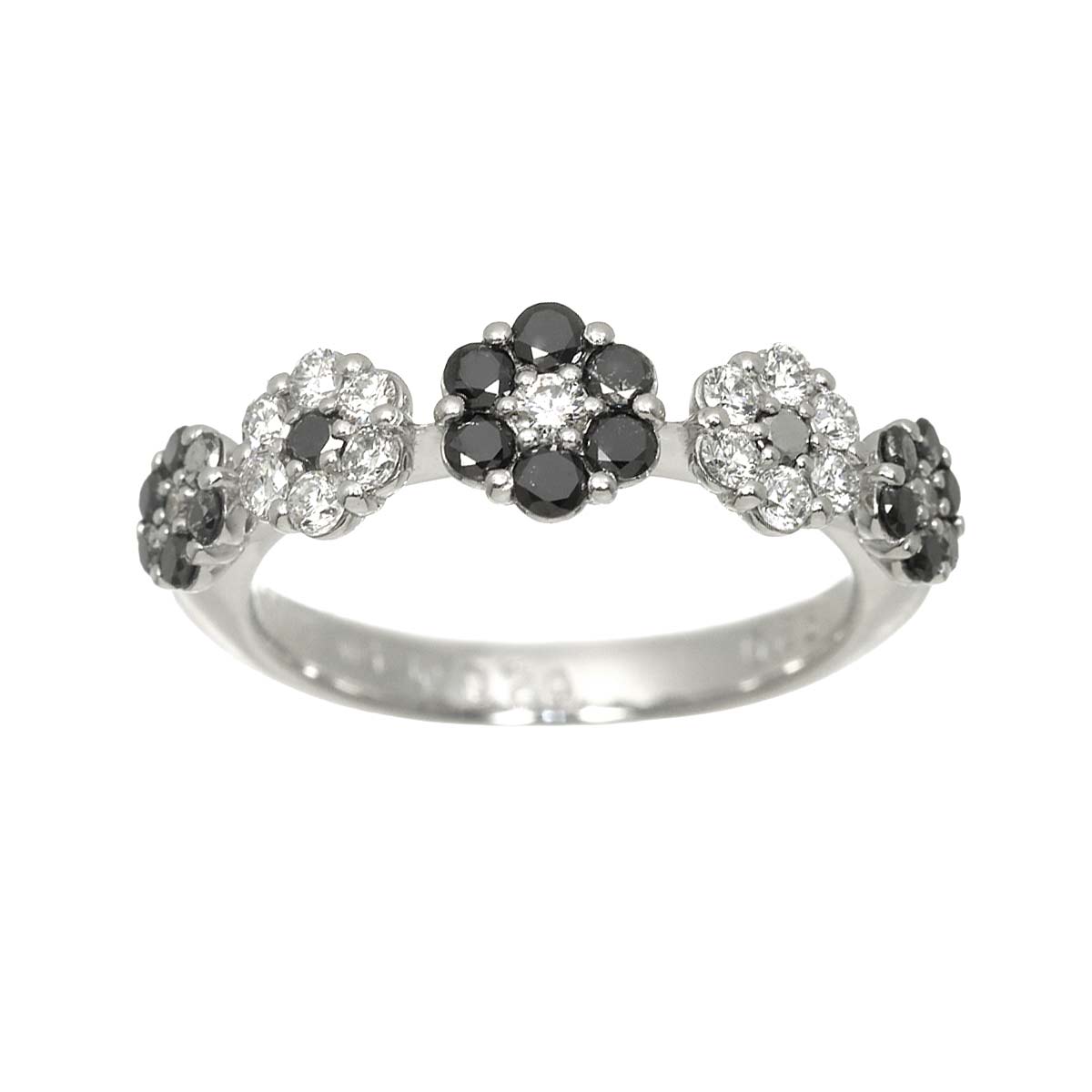 Diamond 0.25ct/0.20ct Ring 18K WG 750 Size2.75-3(US)