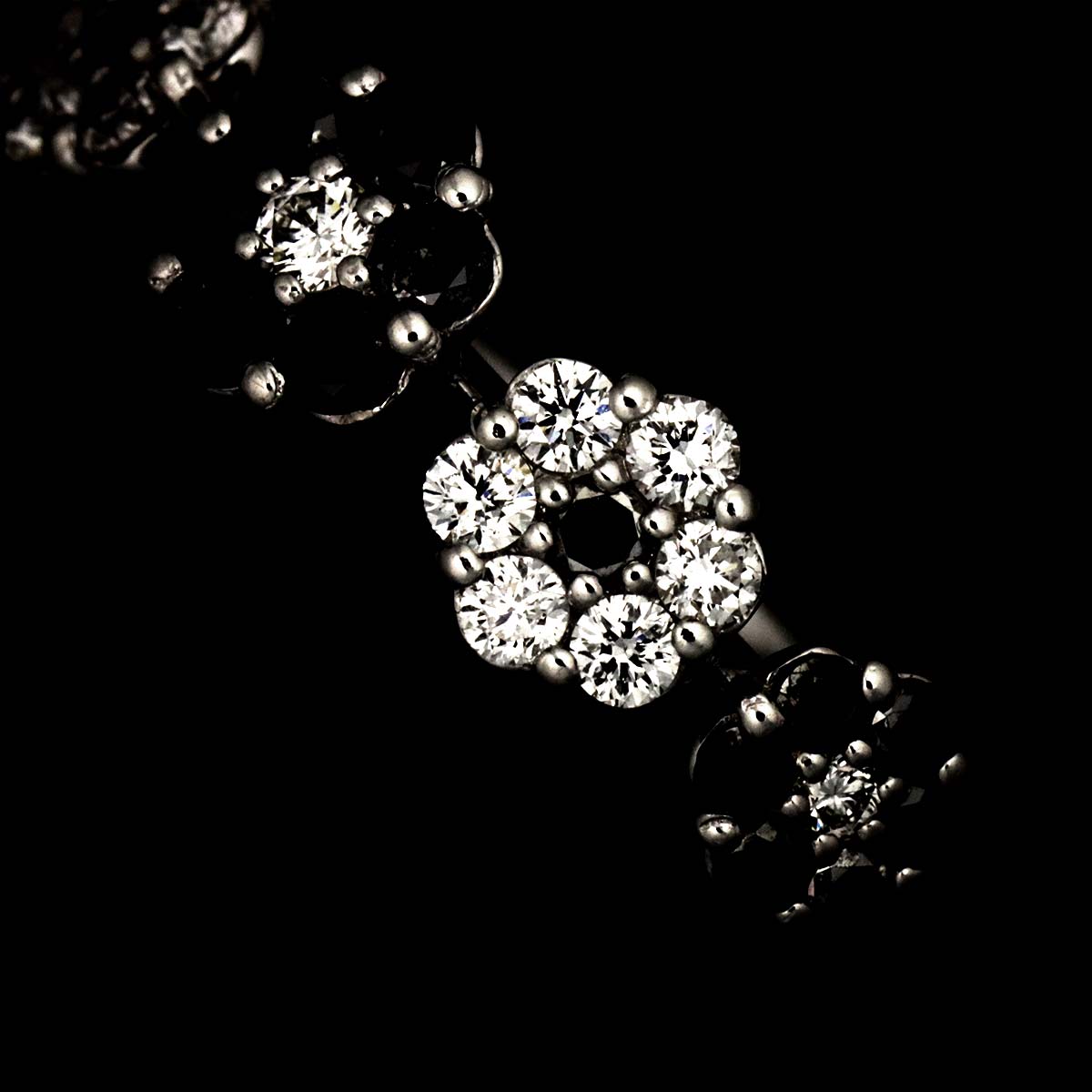 Diamond 0.25ct/0.20ct Ring 18K WG 750 Size2.75-3(US)