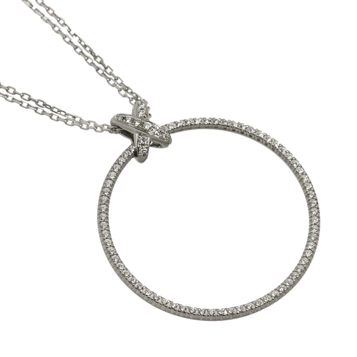 Liens de Diamond Necklace 18K WG White Gold 750