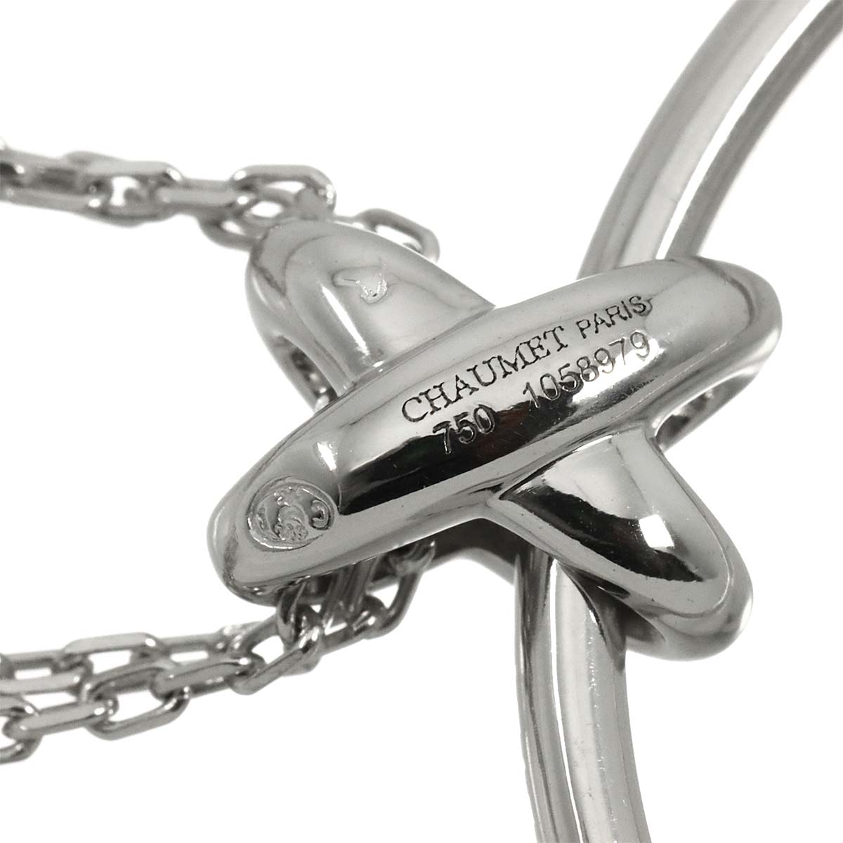 Liens de Diamond Necklace 18K WG White Gold 750