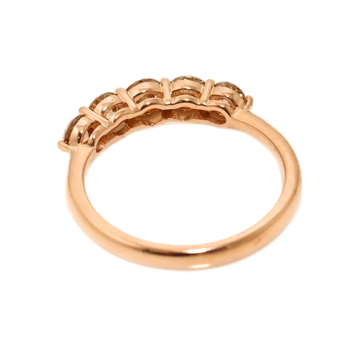 Diamond 1.00ct Ring 18K PG Pink Gold 750 Size7.75-8(US)