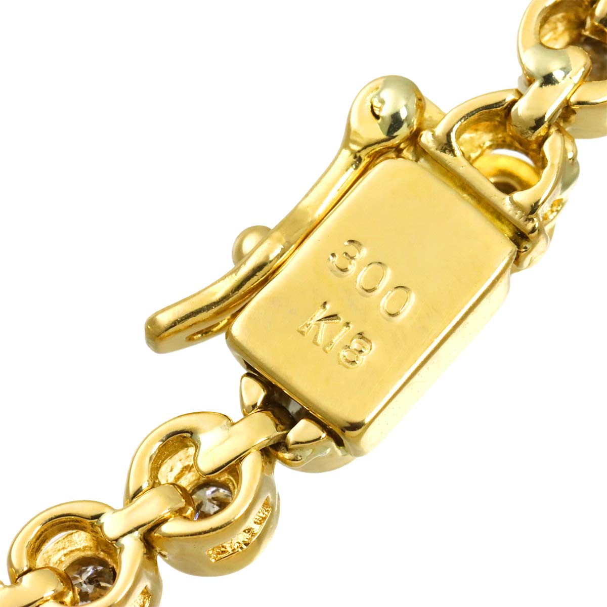 Diamond 3.00ct Necklace 18K YG Yellow Gold 750