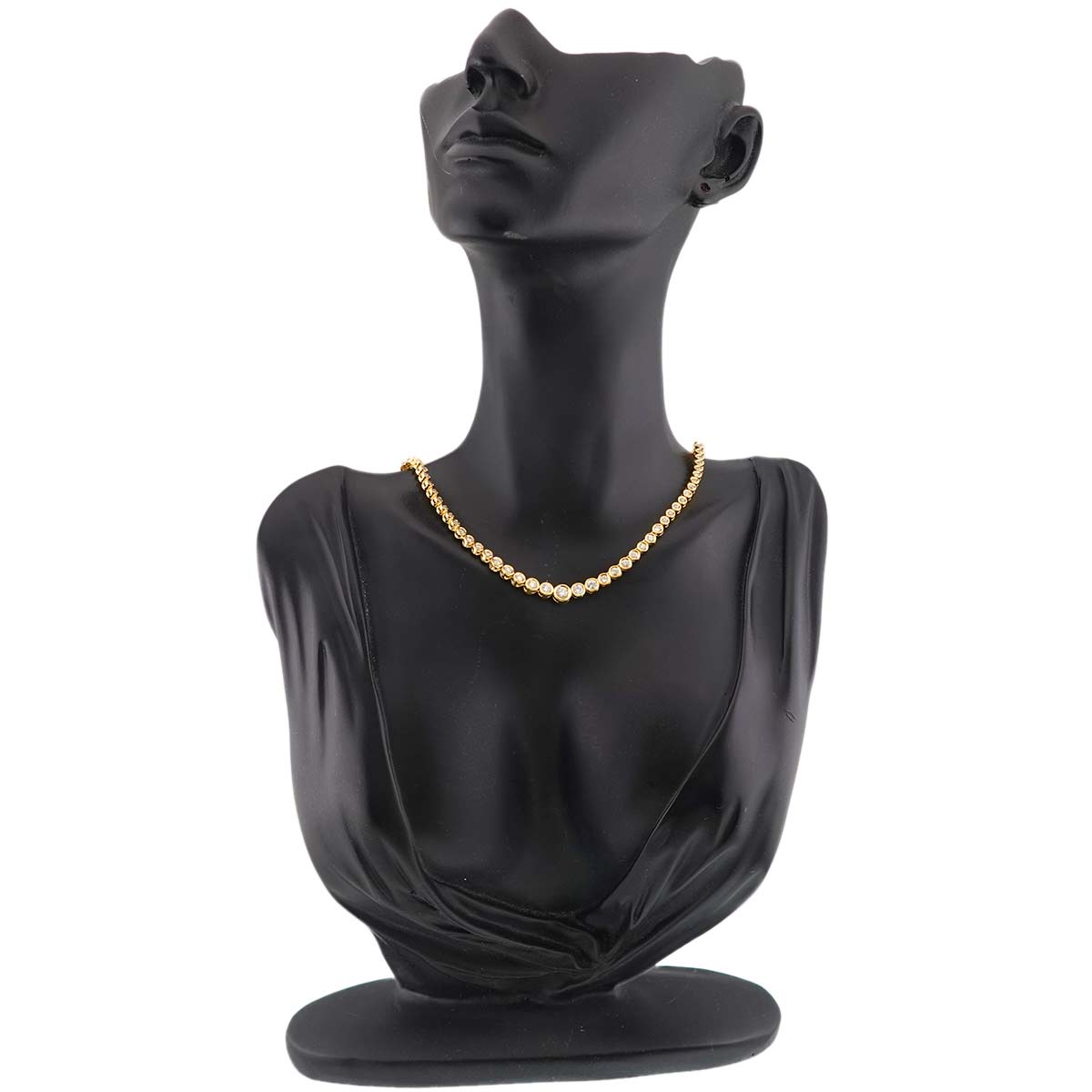 Diamond 3.00ct Necklace 18K YG Yellow Gold 750